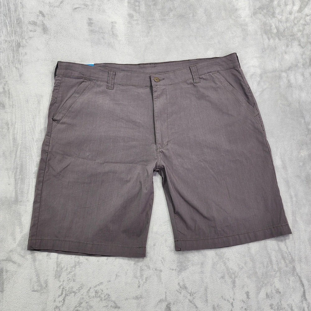 NEW Polar King Shorts Mens 42 Gray Adventure Chino Relaxed Fit Stretch Workwear
